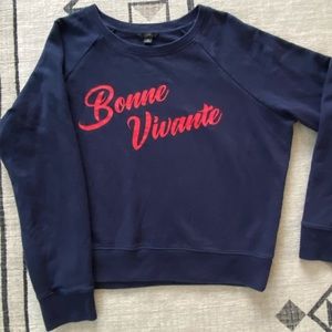 J. Crew Bonne Vivante Small Sweatshirt
